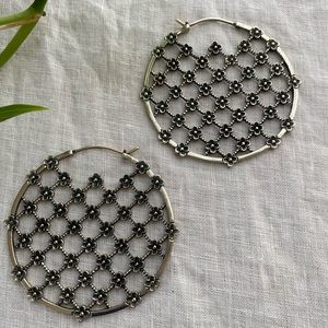 MAYA JEWELRY Finders-Keepers white brass earrings
